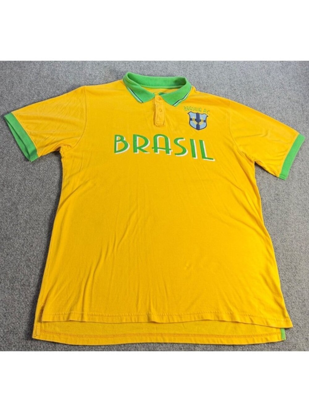 Ferruche Brasil D.C.  Polo Shirt XL 100% Cotton Ordem E Progresso
